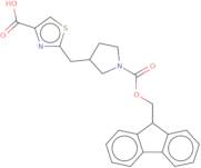 2-[(1-{[(9H-Fluoren-9-yl)methoxy]carbonyl}pyrrolidin-3-yl)methyl]-1,3-thiazole-4-carboxylic acid