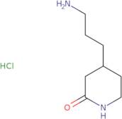 4-(3-Aminopropyl)piperidin-2-one hydrochloride