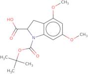 1-[(tert-Butoxy)carbonyl]-4,6-dimethoxy-2,3-dihydro-1H-indole-2-carboxylic acid