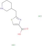 2-[(Piperidin-3-yl)methyl]-1,3-thiazole-4-carboxylic acid dihydrochloride