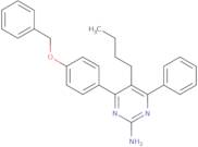 5-Butyl-4-phenyl-6-[4-(phenylmethoxy)phenyl]-2-pyrimidinamine