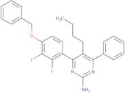 5-Butyl-4-[2,3-difluoro-4-(phenylmethoxy)phenyl]-6-phenyl-2-pyrimidinamine