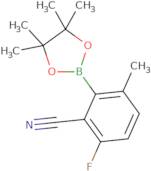 6-Fluoro-3-methyl-2-(4,4,5,5-tetramethyl-1,3,2-dioxaborolan-2-yl)benzonitrile