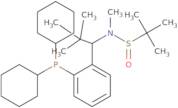 (R)-N-((S)-1-(2-(Dicyclohexylphosphanyl)phenyl)-2,2-dimethylpropyl)-N,2-dimethylpropane-2-sulfinamide