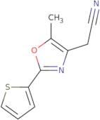 2-[5-Methyl-2-(thiophen-2-yl)-1,3-oxazol-4-yl]acetonitrile