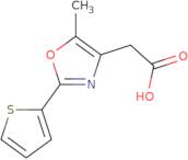 2-[5-Methyl-2-(thiophen-2-yl)-1,3-oxazol-4-yl]acetic acid