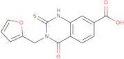 3-(Furan-2-ylmethyl)-4-oxo-2-sulfanyl-3,4-dihydroquinazoline-7-carboxylic acid