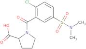 1-[2-Chloro-5-(dimethylsulfamoyl)benzoyl]pyrrolidine-2-carboxylic acid