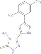 4-Amino-5-[3-(2,5-dimethylphenyl)-1H-pyrazol-5-yl]-4H-1,2,4-triazole-3-thiol