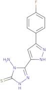 4-Amino-5-[3-(4-fluorophenyl)-1H-pyrazol-5-yl]-4H-1,2,4-triazole-3-thiol