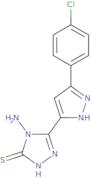 4-Amino-5-[3-(4-chlorophenyl)-1H-pyrazol-5-yl]-4H-1,2,4-triazole-3-thiol