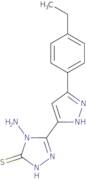 4-Amino-5-[3-(4-ethylphenyl)-1H-pyrazol-5-yl]-4H-1,2,4-triazole-3-thiol