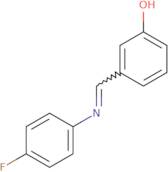 3-[(E)-[(4-Fluorophenyl)imino]methyl]phenol