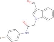N-(4-Fluorophenyl)-2-(3-formyl-1H-indol-1-yl)acetamide