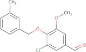 3-Chloro-5-methoxy-4-[(3-methylbenzyl)oxy]benzaldehyde