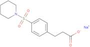 Sodium 3-[4-(piperidin-1-ylsulfonyl)phenyl]propanoate