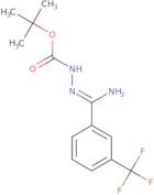 N''-[1-Amino-1-(3-(trifluoromethyl)phenyl)methylidene]hydrazinecarboxylic acid tert-butyl