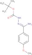 N'-[1-Amino-1-(4-methoxyphenyl)methylidene]-hydrazinecarboxylic acid tert-butyl ester