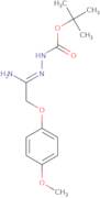 N'-[1-Amino-2-(4-methoxyphenoxy)ethylidene]hydrazinecarboxylic acid tert-butyl ester