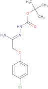 N'-[1-Amino-2-(4-chlorophenoxy)ethylidene]hydrazinecarboxylic acid tert-butyl ester