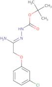 N'-[1-Amino-2-(3-chlorophenoxy)ethylidene]hydrazinecarboxylic acid tert-butyl ester