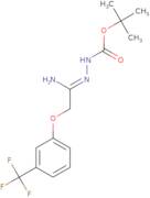 N'-[1-Amino-2-(3-(trifluoromethyl)phenoxy)ethylidene]hydrazinecarboxylic acid tert-butylester