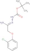 N'-[1-Amino-2-(2-chlorophenoxy)ethylidene]hydrazinecarboxylic acid tert-butyl ester