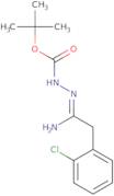 N'-[1-Amino-2-(2-chlorophenyl)ethylidene]hydrazinecarboxylic acid tert-butyl ester