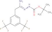 N'-[1-Amino-2-(3,5-bis-(trifluoromethyl)phenyl)ethylidene]hydrazine carboxylic acid tert-butyl