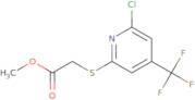 Methyl (6-chloro-4-(trifluoromethyl)pyridin-2-ylsulfanyl)acetate