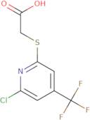 2-(6-Chloro-4-(trifluoromethyl)pyridin-2-ylsulfanyl)acetic acid