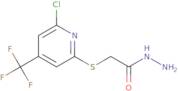 (6-Chloro-4-(trifluoromethyl)pyridin-2-ylsulfanyl)acethydrazide