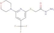 2-[6-Morpholin-4-yl-4-(trifluoromethyl)pyridin-2-yl]sulfanylacetohydrazide