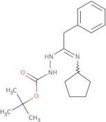 N'-[1-Cyclopenylamino-2-phenylidene]hydrazinecarboxylic acid tert-butyl ester