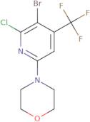 4'-(5-Bromo-6-chloro-4-(trifluoromethyl)pyridin-2-yl)morpholine