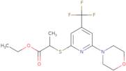 2-(6-Morpholin-4-yl-4-trifluoromethyl-pyridin-2-ylsulfanyl)-propionic acid ethyl ester