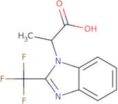 2-[2-(Trifluoromethyl)-1H-1,3-benzodiazol-1-yl]propanoic acid