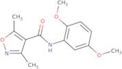 N-(2,5-Dimethoxyphenyl)-3,5-dimethyl-1,2-oxazole-4-carboxamide