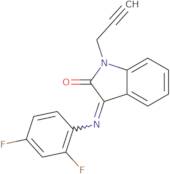 3-[(2,4-Difluorophenyl)imino]-1-(2-propynyl)-1,3-dihydro-2H-indol-2-one