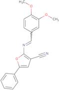 2-[(3,4-Dimethoxyphenyl)methylideneamino]-5-phenylfuran-3-carbonitrile