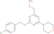 4-[2-[(4-Chlorobenzyl)sulfanyl]-6-(methoxymethyl)-4-pyrimidinyl]morpholine