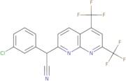 2-[5,7-Bis(trifluoromethyl)-1,8-naphthyridin-2-yl]-2-(3-chlorophenyl)acetonitrile