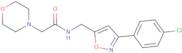 N-{[3-(4-Chlorophenyl)-5-isoxazolyl]methyl}-2-morpholinoacetamide