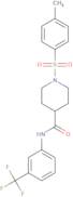 1-(4-Methylbenzenesulfonyl)-N-[3-(trifluoromethyl)phenyl]piperidine-4-carboxamide