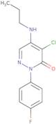 4-Chloro-2-(4-fluorophenyl)-5-(propylamino)-2,3-dihydropyridazin-3-one