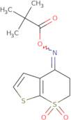 [(4E)-1,1-Dioxo-2H,3H,4H-1λ6-thieno[2,3-b]thiopyran-4-ylidene]amino 2,2-dimethylpropanoate