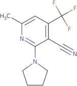 6-Methyl-2-(pyrrolidin-1-yl)-4-(trifluoromethyl)pyridine-3-carbonitrile