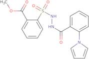 Methyl 2-({2-[2-(1H-pyrrol-1-yl)benzoyl]hydrazino}sulfonyl)benzenecarboxylate