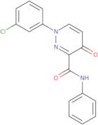 1-(3-Chlorophenyl)-4-oxo-N-phenyl-1,4-dihydropyridazine-3-carboxamide