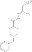 1-Benzyl-N'-(2-cyanoethanimidoyl)-4-piperidinecarbohydrazide